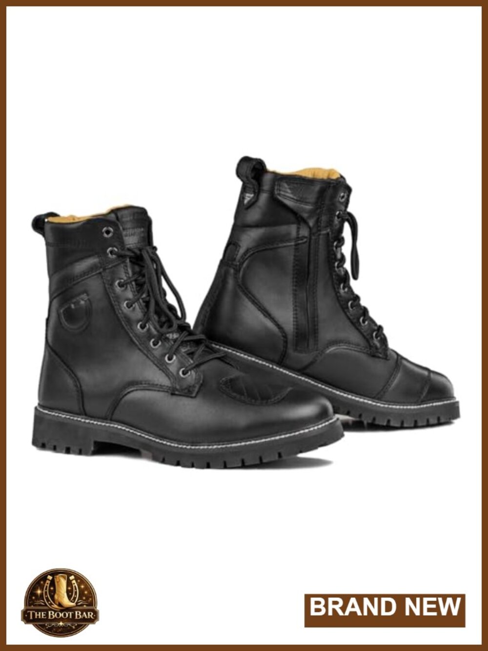 SHIMA Thomson Lady Motorcycle Boots Reinforced Leather Ankle Support Anti-Slip